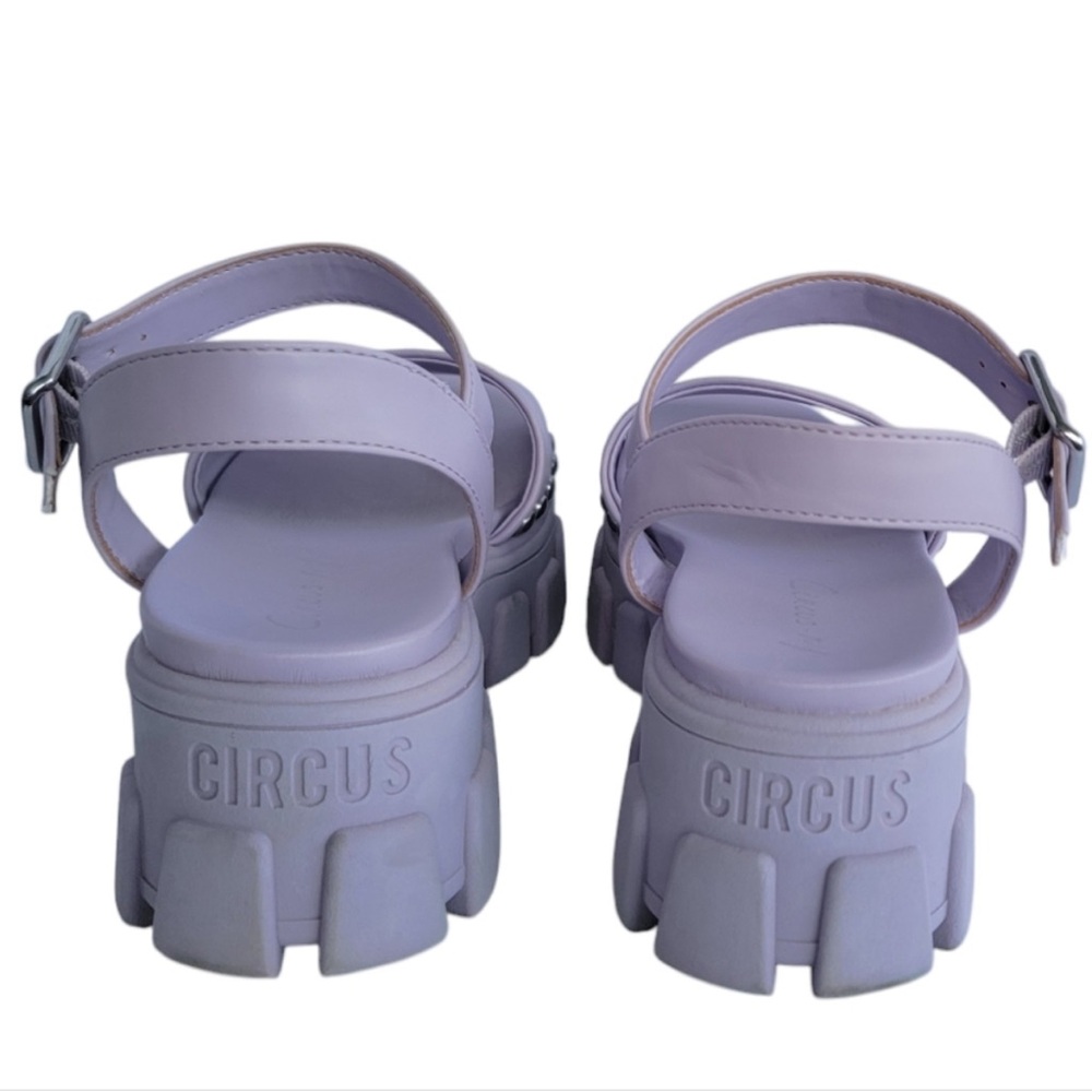 Circus Platform Sandals in Lavender